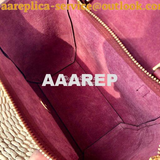 Replica Celine Nano Belt Bag Burgundy Grained Calfskin 185003 9