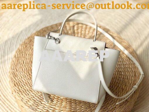 Replica Celine Nano Belt Bag White Grained Calfskin 185003 9