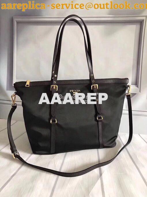 Replica Prada Tessuto Nylon and Saffiano Leather Tote Bag BR4253