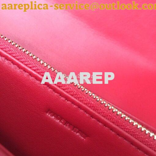 Replica Celine Large Flap Wallet In Grained Calfskin 10B563 Red 7