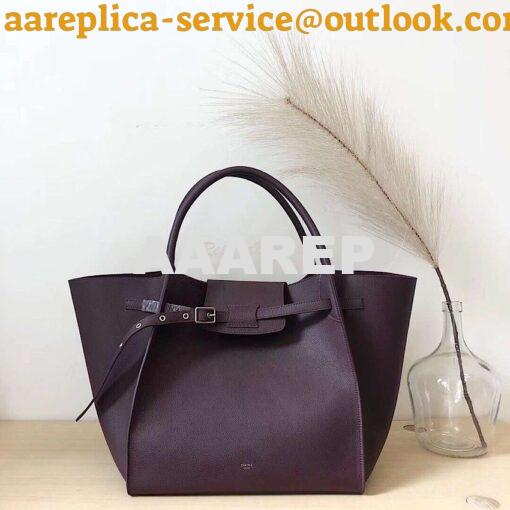 Replica Celine Big Bag In Supple Grained Calfskin 2 Sizes Wine 182863