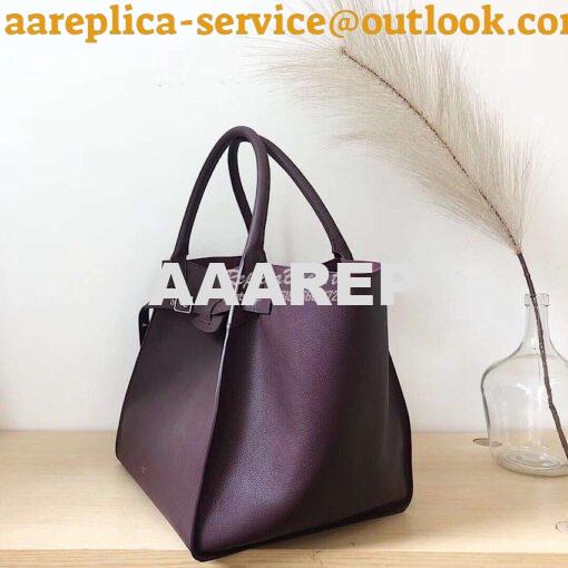 Replica Celine Big Bag In Supple Grained Calfskin 2 Sizes Wine 182863 2