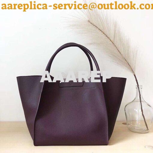 Replica Celine Big Bag In Supple Grained Calfskin 2 Sizes Wine 182863 3