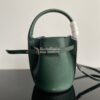 Replica Prada Cahier Studded Leather Bag 1BD045 Green 11