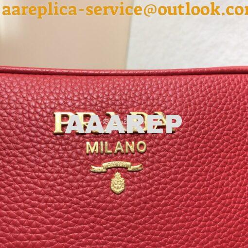 Replica Prada Calf Leather Shoulder Camera Bag 1bh082 Red 6