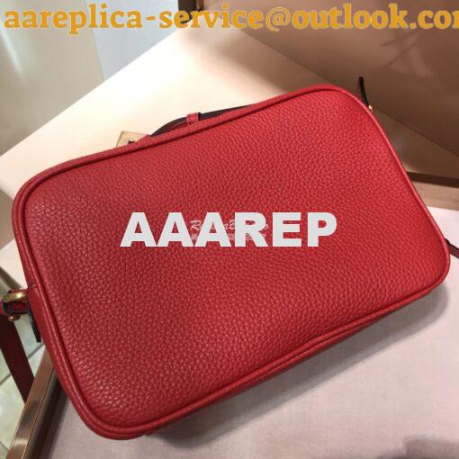 Replica Prada Calf Leather Shoulder Camera Bag 1bh082 Red 10