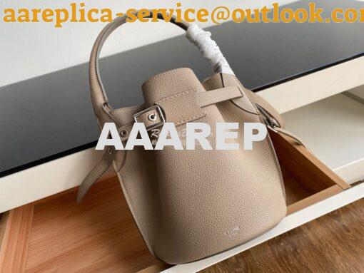 Replica Celine Big Bag Nano Bucket in Supple Grained Calfskin Beige 18 2