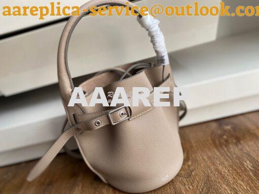 Replica Celine Big Bag Nano Bucket in Supple Grained Calfskin Beige 18 3