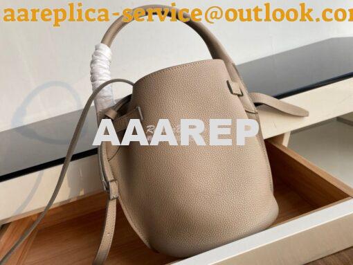 Replica Celine Big Bag Nano Bucket in Supple Grained Calfskin Beige 18 9