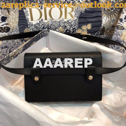 Replica Dior Black 30 Montaigne Calfskin 2-in-1 Pouch 5