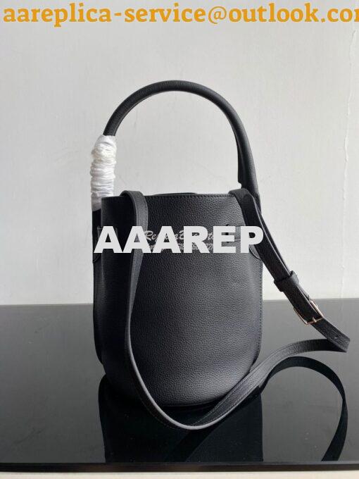 Replica Celine Big Bag Nano Bucket in Supple Grained Calfskin Black 18 9