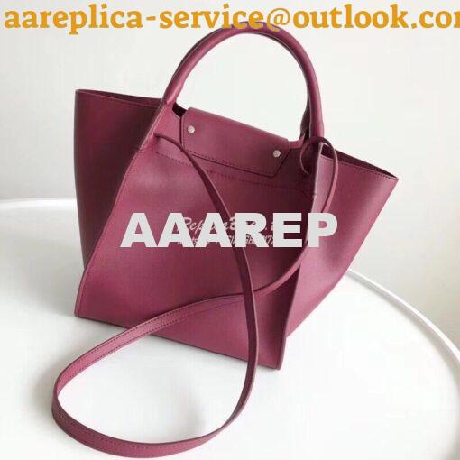 Replica Celine Big Bag With Long Strap In Smooth Calfskin Wine 183313 4