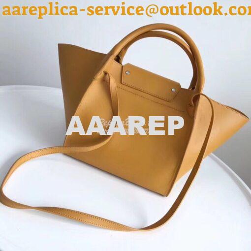 Replica Celine Big Bag With Long Strap In Smooth Calfskin Yellow 18331 3