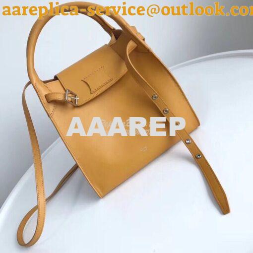 Replica Celine Big Bag With Long Strap In Smooth Calfskin Yellow 18331 5