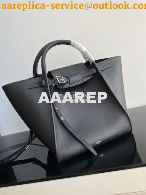 Replica Celine Big Bag With Long Strap In Smooth Calfskin Black 183313 2