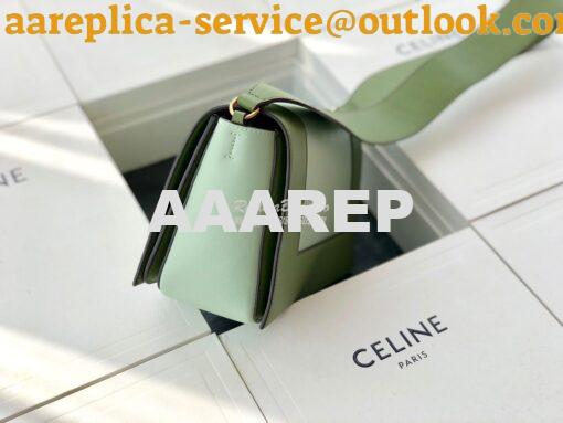 Replica Celine Medium Frame Bag in green/mint Shiny Smooth Calfskin 18 6