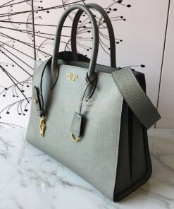 Replica Prada Bibliothèque Saffiano Leather Bag 1BA153 Grey