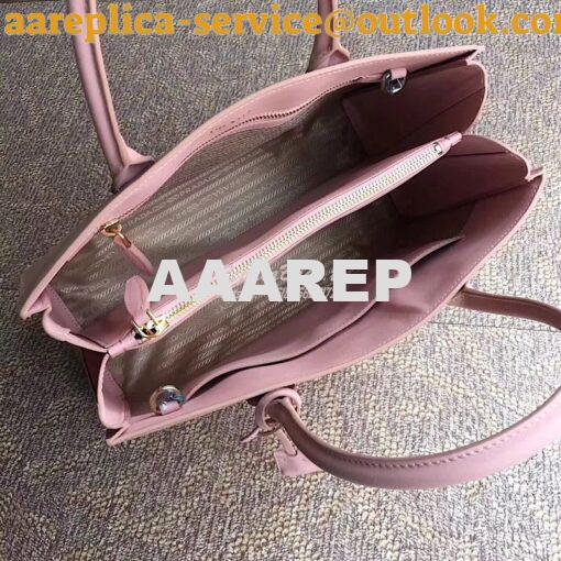 Replica Prada Bibliothèque Saffiano Leather Bag 1BA153 Pink 9