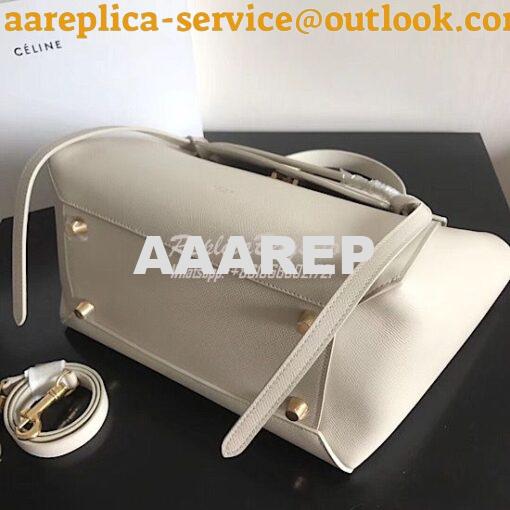 Replica Celine Belt Bag In White Grained Calfskin 2 sizes 2