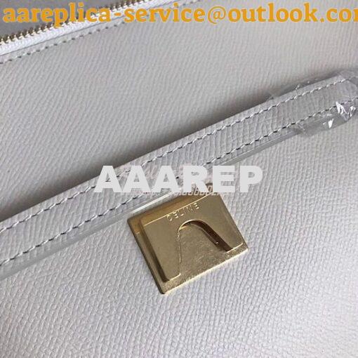 Replica Celine Belt Bag In White Grained Calfskin 2 sizes 8