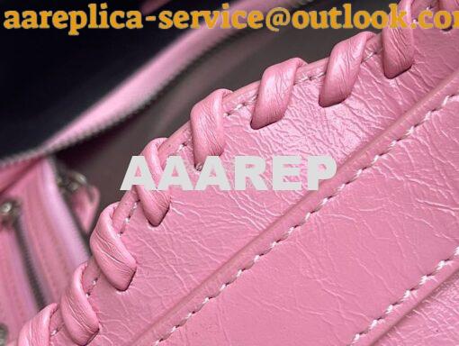 Replica Balenciaga Le Cagole XS S Shoulder Bag in Lambskin Pink 671307 6