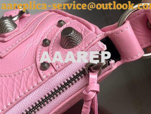 Replica Balenciaga Le Cagole XS S Shoulder Bag in Lambskin Pink 671307 14