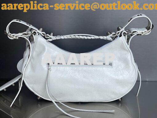 Replica Balenciaga Le Cagole XS S Shoulder Bag in Lambskin White 67130 7