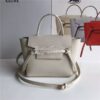 Replica Celine Nano Belt Bag In grey Grained Calfskin 185003 10