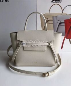 Replica Celine Nano Belt Bag In clay Grained Calfskin 185003