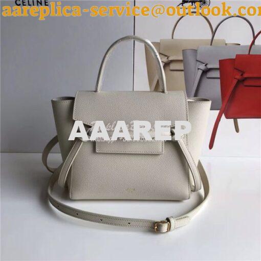 Replica Celine Nano Belt Bag In clay Grained Calfskin 185003