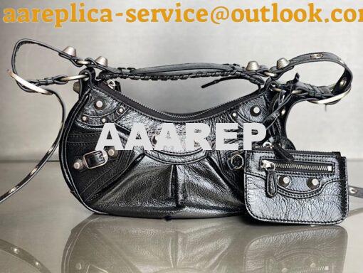 Replica Balenciaga Le Cagole XS S Shoulder Bag in Lambskin Black 67130 2