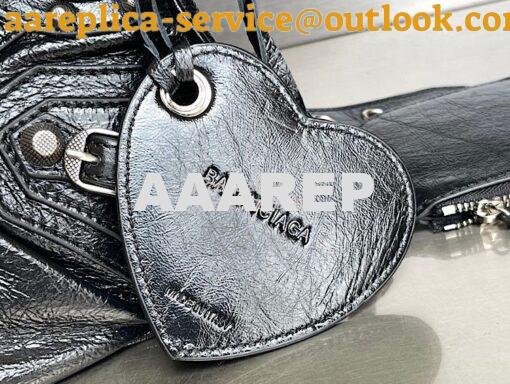 Replica Balenciaga Le Cagole XS S Shoulder Bag in Lambskin Black 67130 6