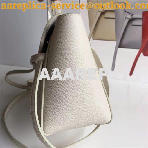 Replica Celine Nano Belt Bag In clay Grained Calfskin 185003 4