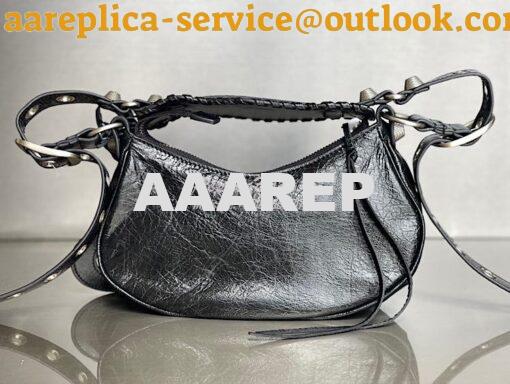 Replica Balenciaga Le Cagole XS S Shoulder Bag in Lambskin Black 67130 9