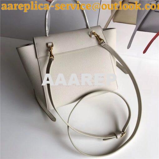 Replica Celine Nano Belt Bag In clay Grained Calfskin 185003 6