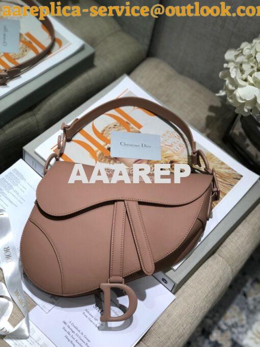 Replica Dior Saddle Ultra-Matte Bag M0446 Nude 2