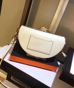 Replica Chloe Small Nile Minaudière in Smooth Calfskin White