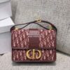 Replica Dior 30 Montaigne Oblique Jacquard Canvas Blue 13