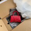 Replica Balenciaga Hourglass Top Handle Bag In Shiny Crocodile Embosse 17