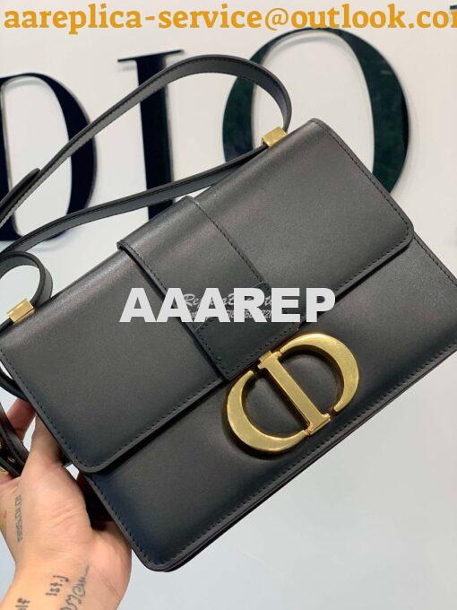 Replica Dior 30 Montaigne Calfskin Bag in Black 2