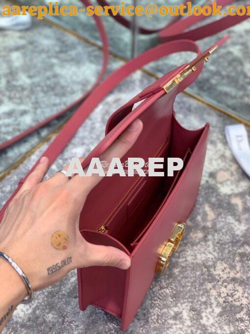 Replica Dior 30 Montaigne Calfskin Bag in Sienna 6