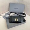 Replica Balenciaga Hourglass Top Handle Bag In Silver Varnished Metall 15