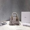 Replica Balenciaga Hourglass Top Handle Bag In Beige Shiny Box Calfski 15