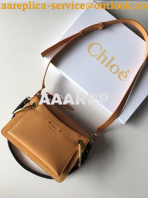 Replica Chloe Roy Bag Blush Pink in Suede & Smooth Calfskin