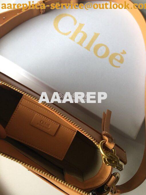 Replica Chloe Roy Bag Blush Pink in Suede & Smooth Calfskin 9