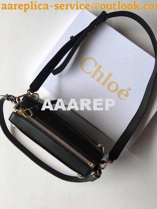 Replica Chloe Roy Bag Black in Suede & Smooth Calfskin 3