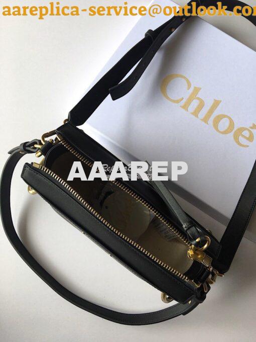 Replica Chloe Roy Bag Black in Suede & Smooth Calfskin 4