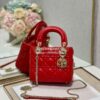 Replica Dior Lady Dior in Red Lambskin