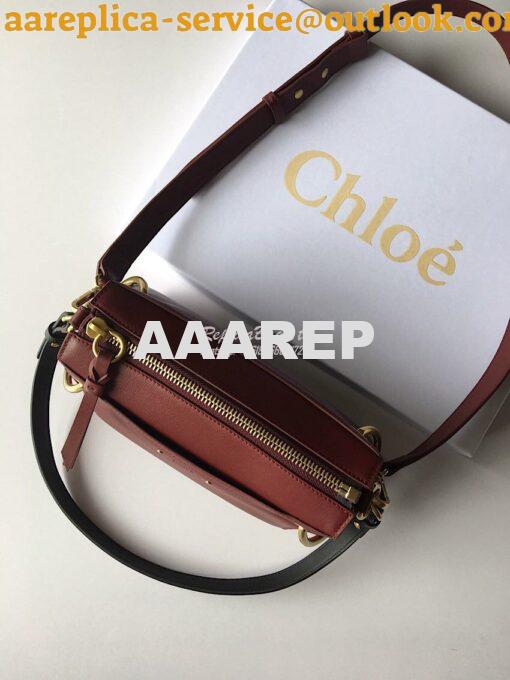 Replica Chloe Roy Bag Plum Purple in Suede & Smooth Calfskin 3