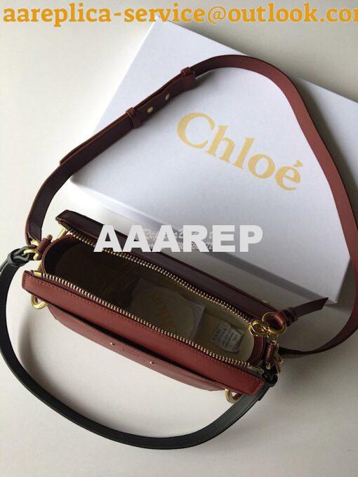 Replica Chloe Roy Bag Plum Purple in Suede & Smooth Calfskin 4